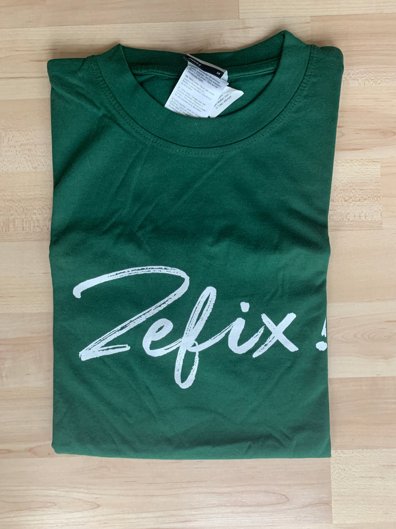 T - Shirt Herren "Zefix!" Dark Green Gr. M