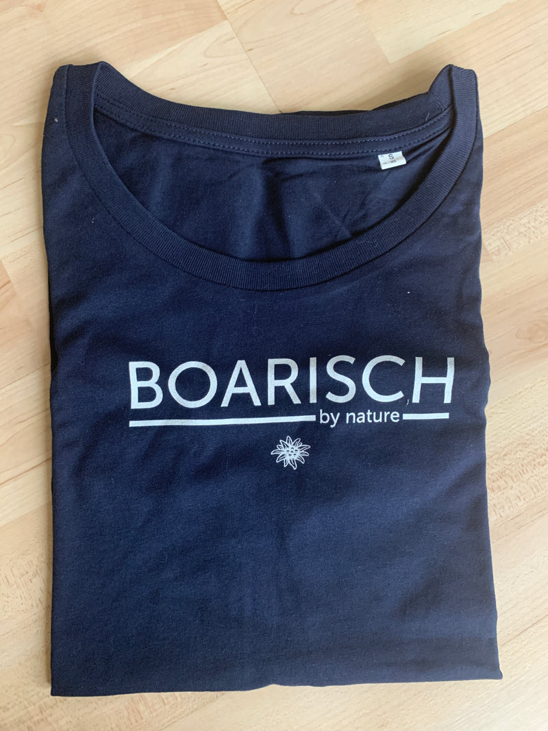 T - Shirt Damen "BOARISCH by nature" schwarz Gr. S